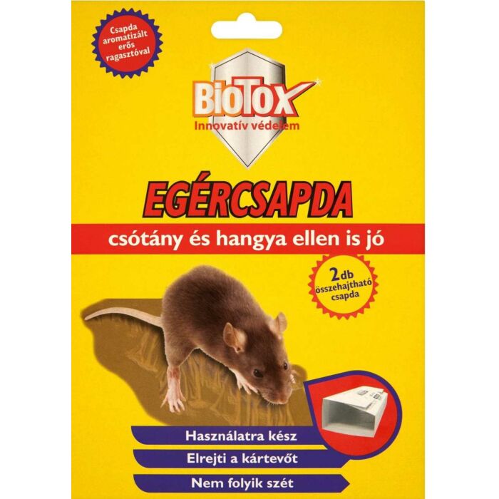 BIOTOX egér- rovar ragasztós lap 2 db