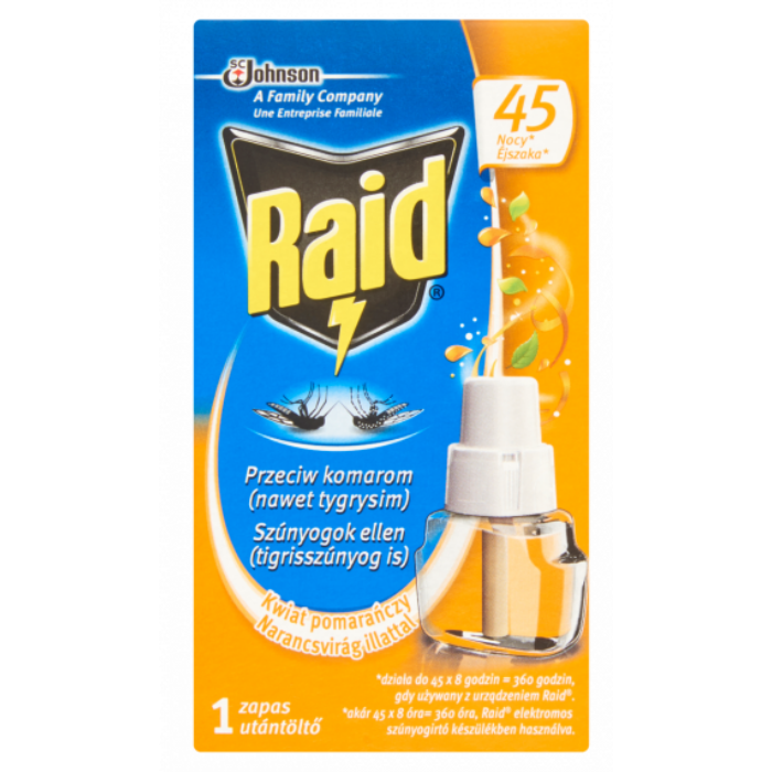 Raid elektromos párologtató utántöltő Narancsvirág 45 éjszaka