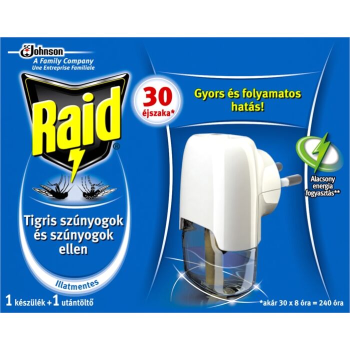 Raid elektromos készülék + folyadék 30 éjszakás