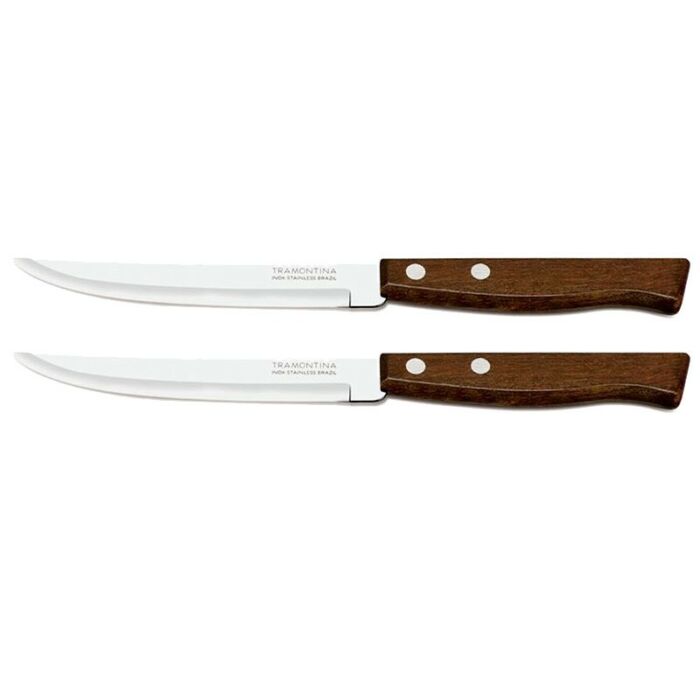 Tramontina Traditional fanyelű Steak kés 2 darabos kiszerelésben 20 cm-es 