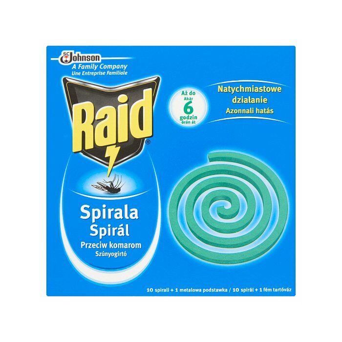 Raid szúnyogirtó spirál 10 db