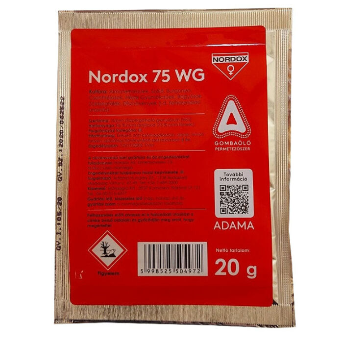 Nordox 75WG gombaölő permetezőszer 20 g