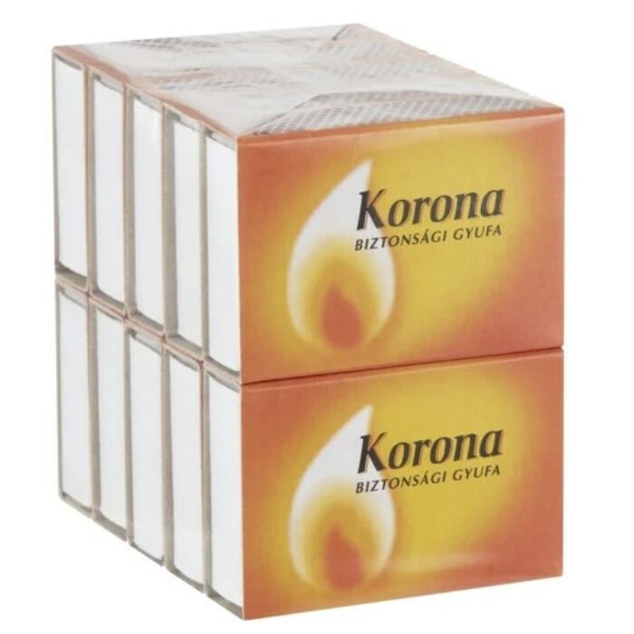 Korona hagyományos gyufa ( 10x10)