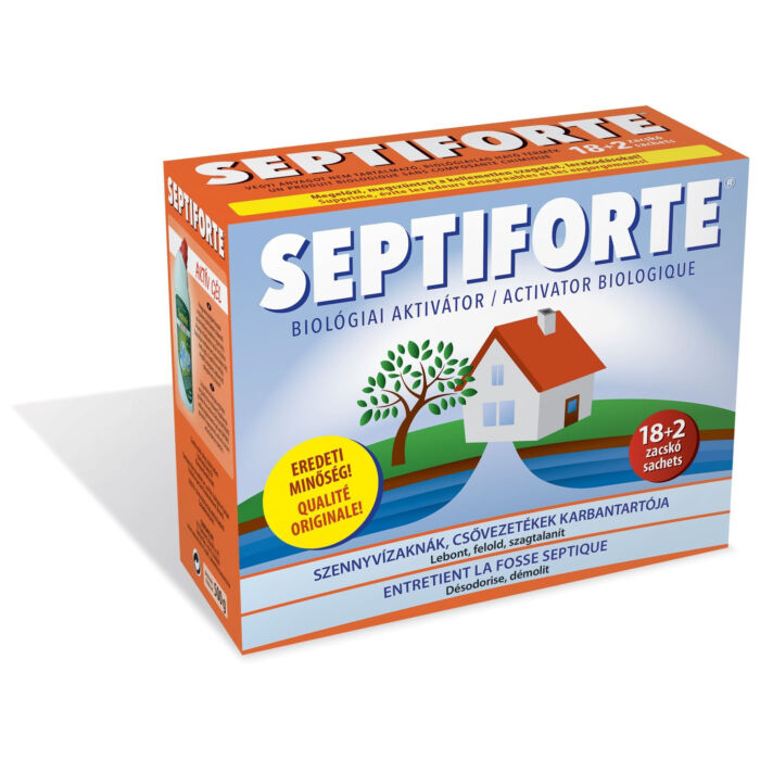 Septiforte szennyvízakna, csővezeték karbantartó, 25g x 18+2 (leveles)