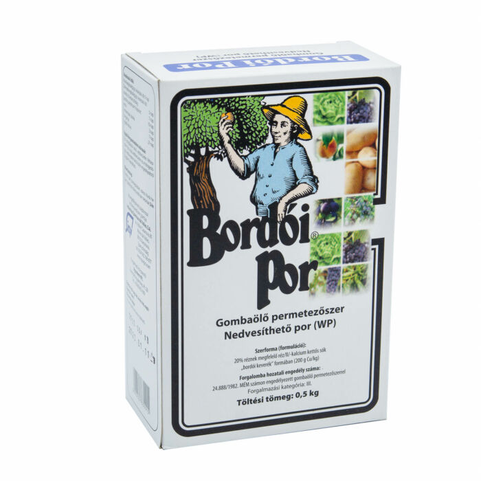 Bordói por gombaölő permetezőszer nedvesítő por (WP) 0,5 kg