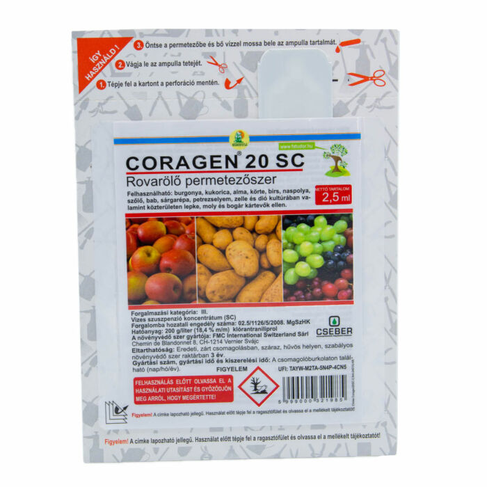 Coragen 20 SC rovarölő permetezőszer 2,5 ml ampulla