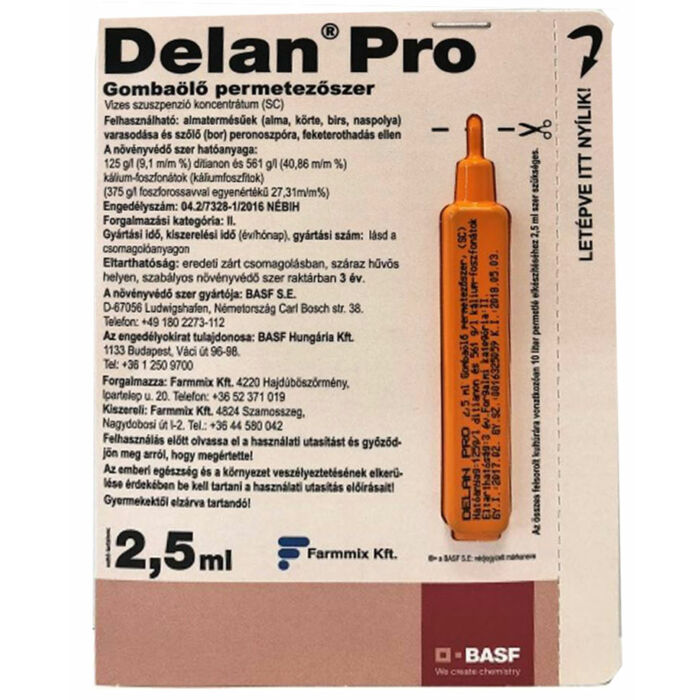 Delan Pro gombaölő permetezőszer 2,5 ml ampulla