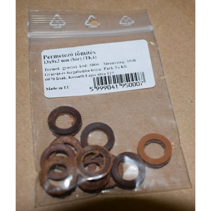 Perm.töm.13*9*2 mm bőr (10 db -os)