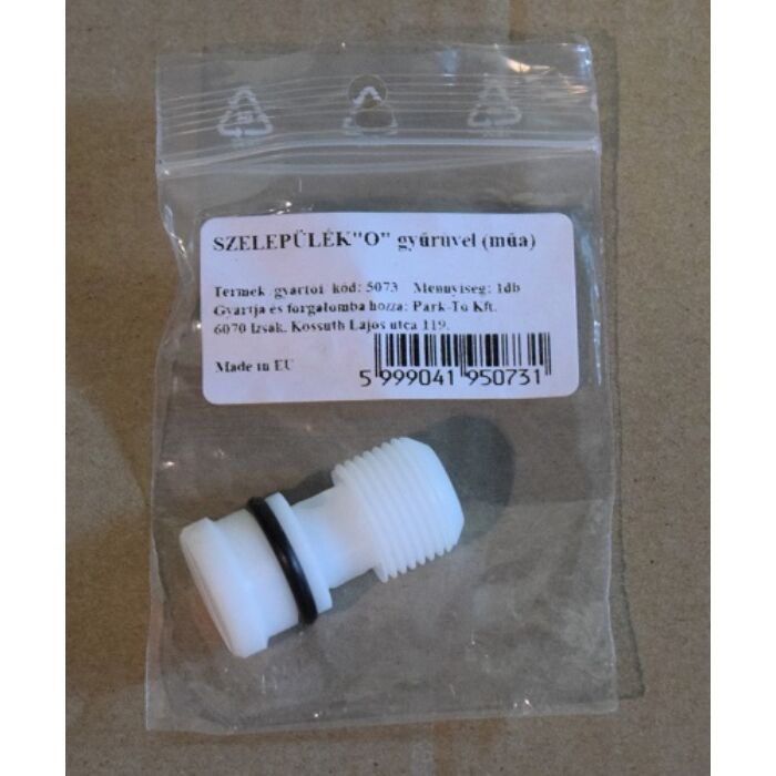 Szelepülék O műanyag  gyűrűvel