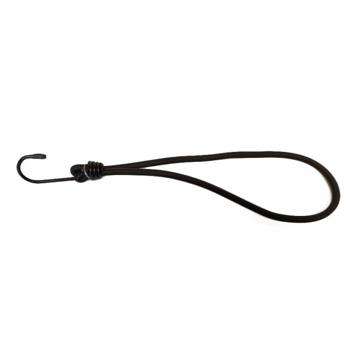 Ponyvaleszorító gumipók fekete, 40 cm, 20 db/csomag