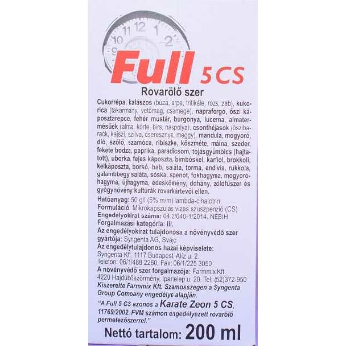 Full 5 CS rovarölő permetezőszer 200 ml