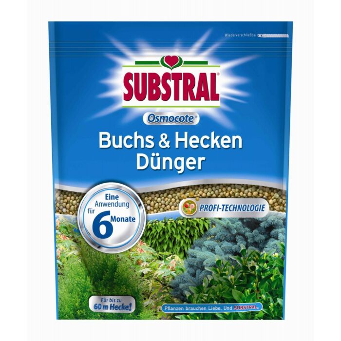 Substral Osmocote Buxusok, tuják, fenyőfélék és sövénynövények számára 1,5 kg