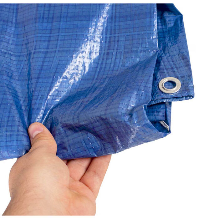  vízálló kék színű takaróponyva 60 g  4 x 8 méteres