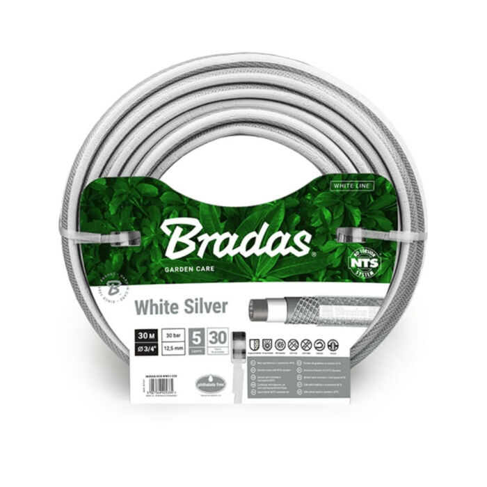 Bradas White Line Prémium locsolótömlő, 5 rétegű, 20m, 3/4&quot;