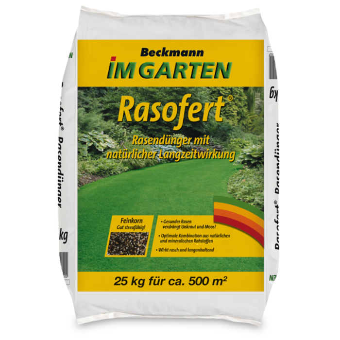 Beckmann Rasofert® hosszú hatású szerves-ásványi gyeptrágya 25 kg