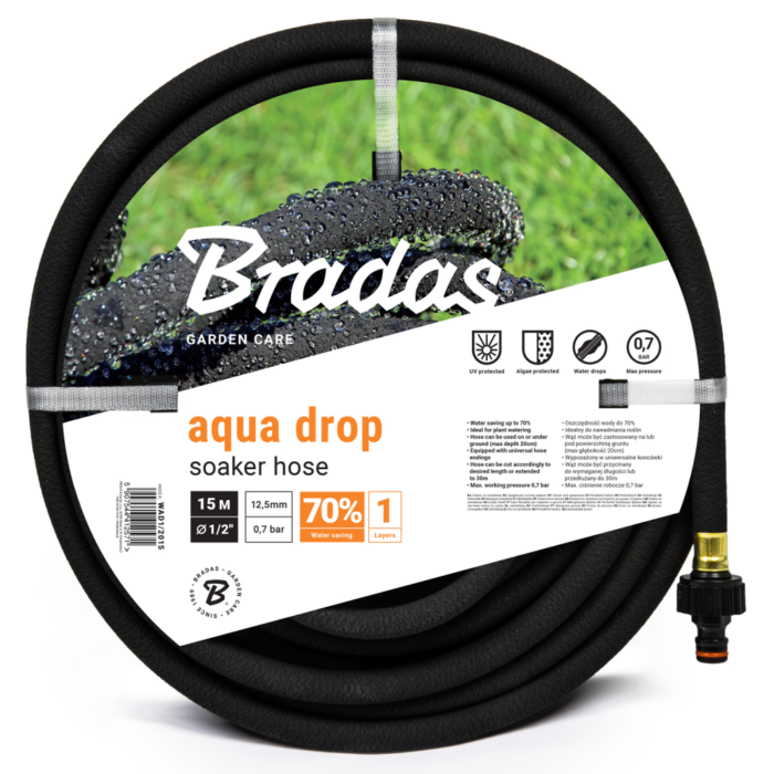 Bradas Aqua-Drop izzadó tömlő  1/2" - 15m 0,7 bar