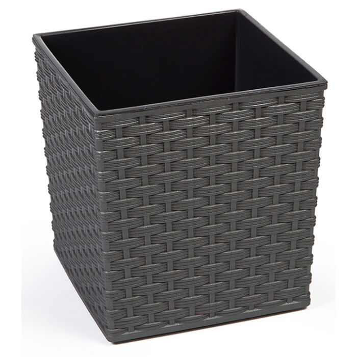 Lamela Juka Rattan kaspó, 40cm, antracit