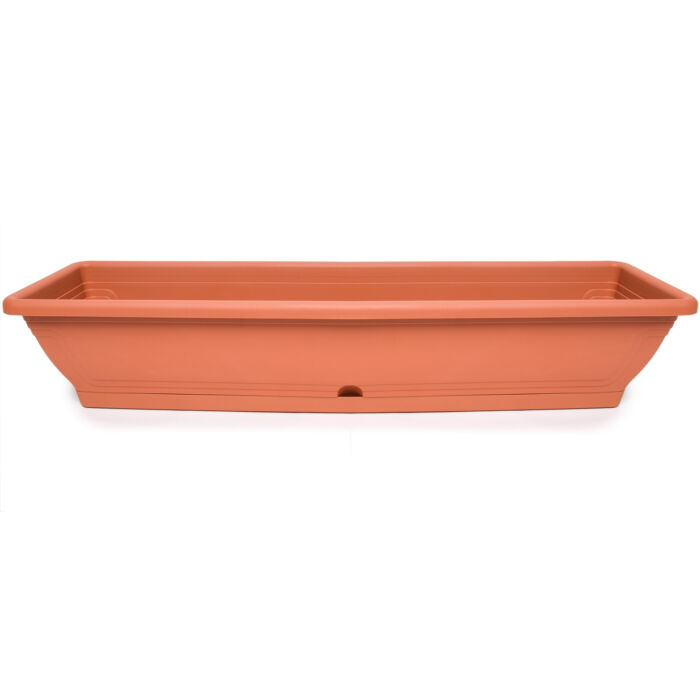 Monaco balkonláda + alj 80 cm terracotta