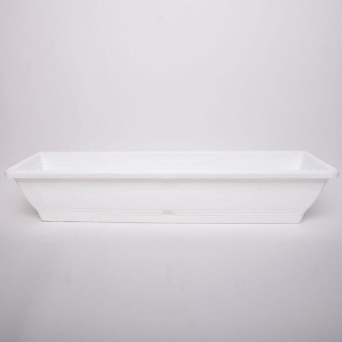 Monaco balkonláda + alj 80 cm feher