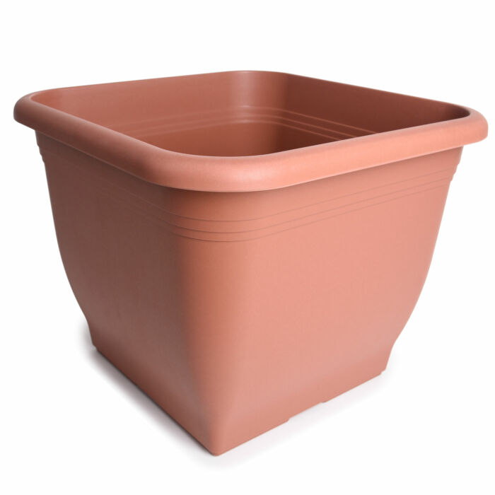 Szögletes ültetőcserép terracotta, 23 cm