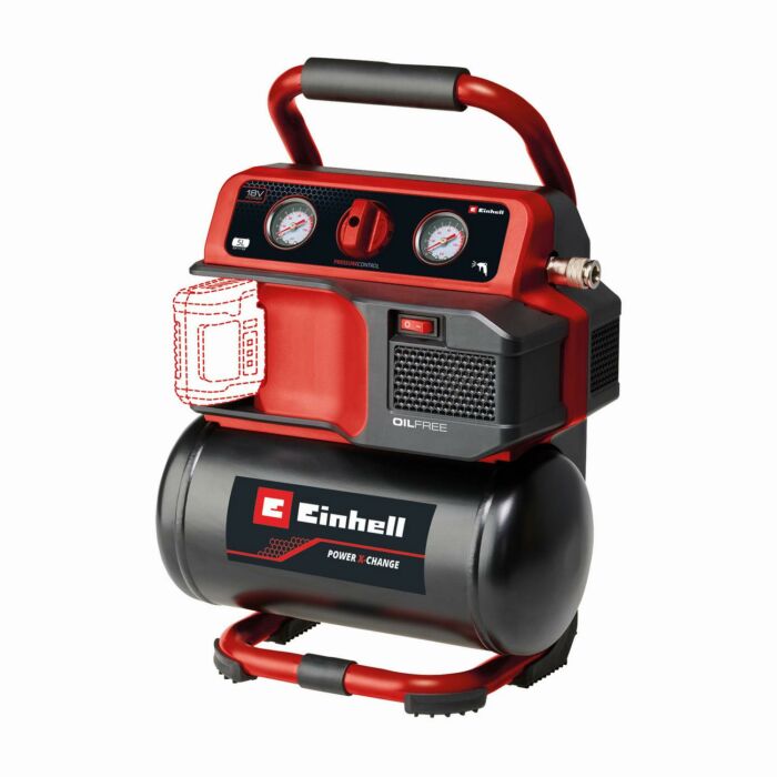 Einhell TE-AC 18/75 Li olajmentes akkus kompresszor, Power X-Change
