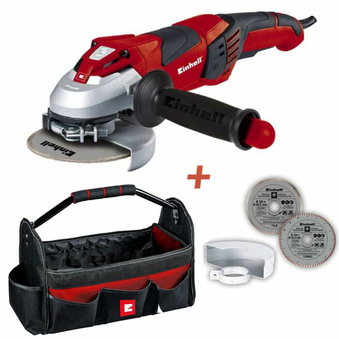 Einhell TE-AG 125 CE fordulatszám szabályzós sarokcsiszoló 125mm 1100W