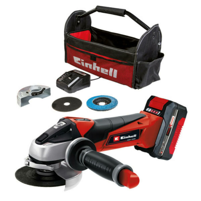 Einhell TE-AG 18/115 Li akkus sarokcsiszoló 4.0Ah akkuval és töltővel - Power X-Change