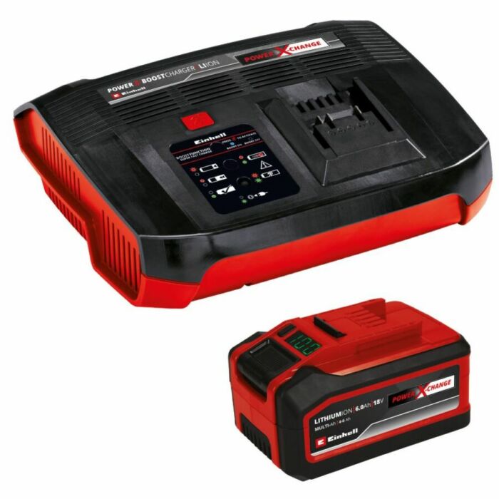 Einhell PXC Boostcharger Starter-Kit akku és töltő szett, 18V, 4.0-6.0Ah