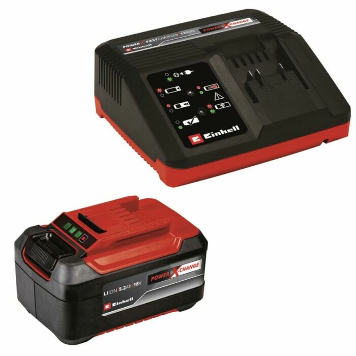 Einhell PXC Starter Kit 5.2Ah akku + 4A töltő