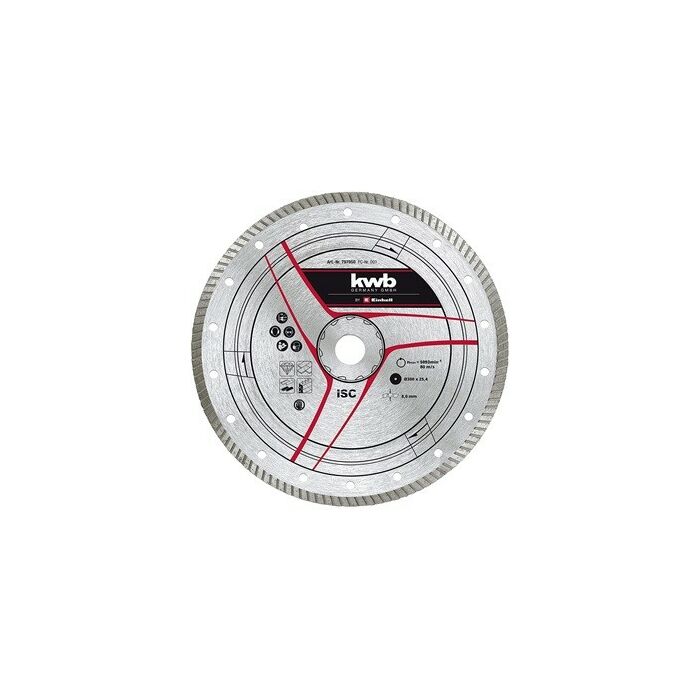 Einhell Gyémánt vágókorong 300x25,4 mm turbo