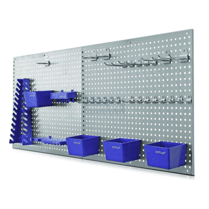 Erba fém fali szerszámtartó készlet 112x46cm (32db-os)