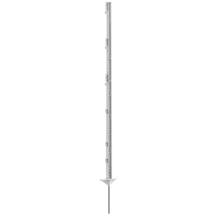 Villanypásztor Tartóoszlop Műanyag K-125 Cm, Dupla taposóval, 5db