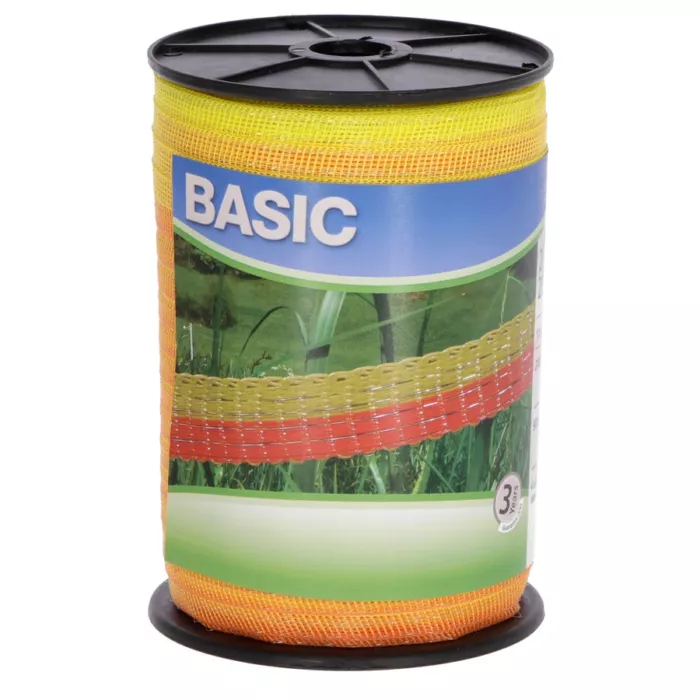 Kerbl Villanypásztor  szalag Basic Classe 200/20 mm sárga-narancs, 4x0,16