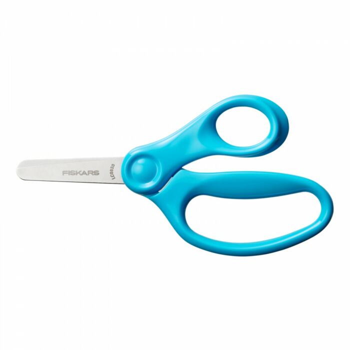 Fiskars tompa hegyű gyermekolló, 13 cm - türkiz 