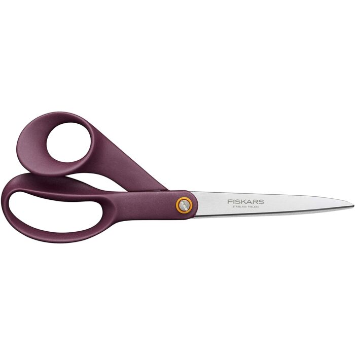 Fiskars általános olló, 21 cm, mélybordó