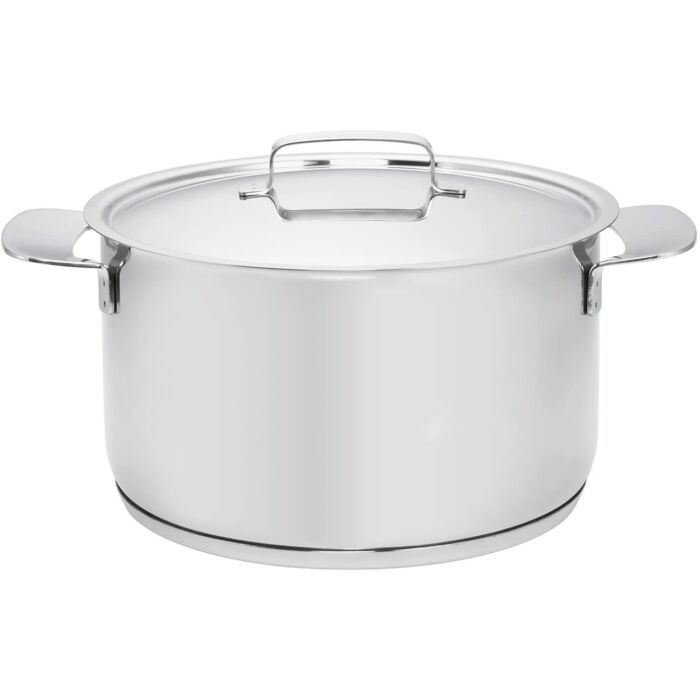 Fiskars lábas, 5 L, fedővel, rozsdamentes acél