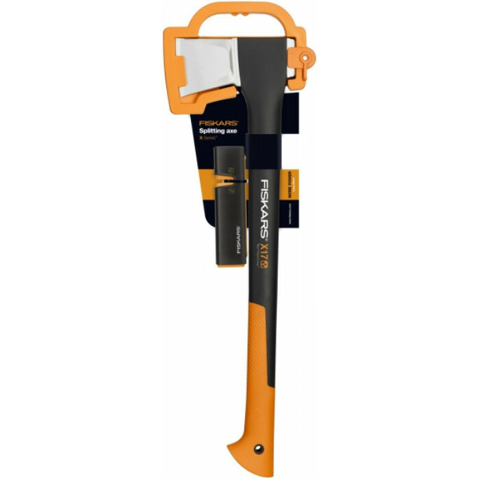 Fiskars X17 M fejsze + Xsharp élező készlet