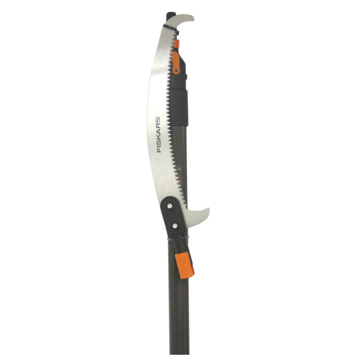  Fiskars QuikFit hajlított fűrész teleszkópos nyéllel (L)