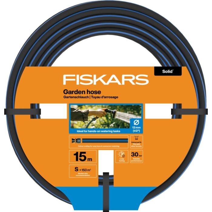 Fiskars Fiskars Solid locsolótömlő 13 mm (1/2) 15m
