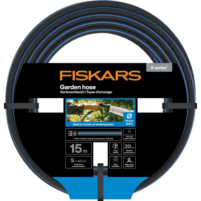 Fiskars X-series Kerti tömlő 13mm (1/2”) 15m