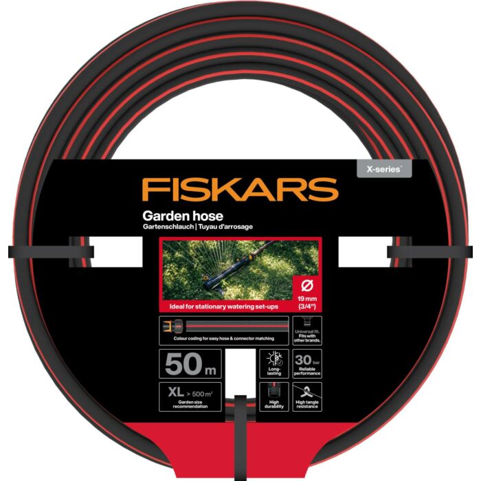 Fiskars X-series Kerti tömlő 19mm (3/4”) 50m