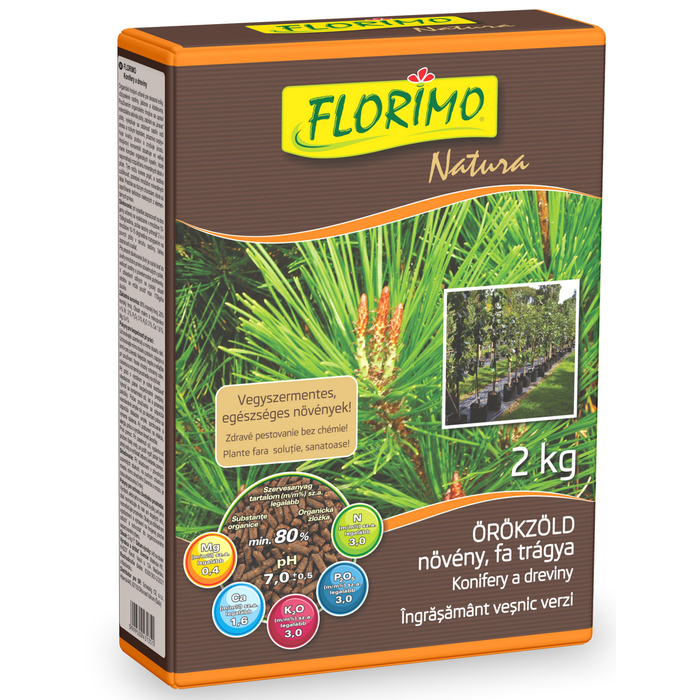 FLORIMO® Natura Örökzöld növény, cserje fa trágya 2 kg