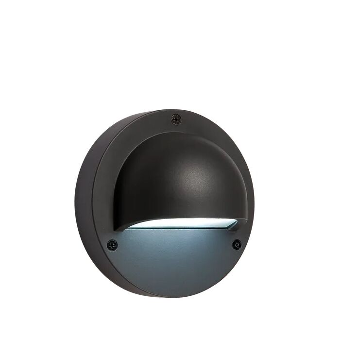 Garden Lights Deimos fali lámpa, black LED 1W hideg fehér