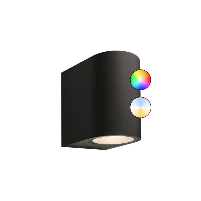 Garden Lights Gilvus black Plus 2db-os (SMART), fali lámpa, aluminium fekete