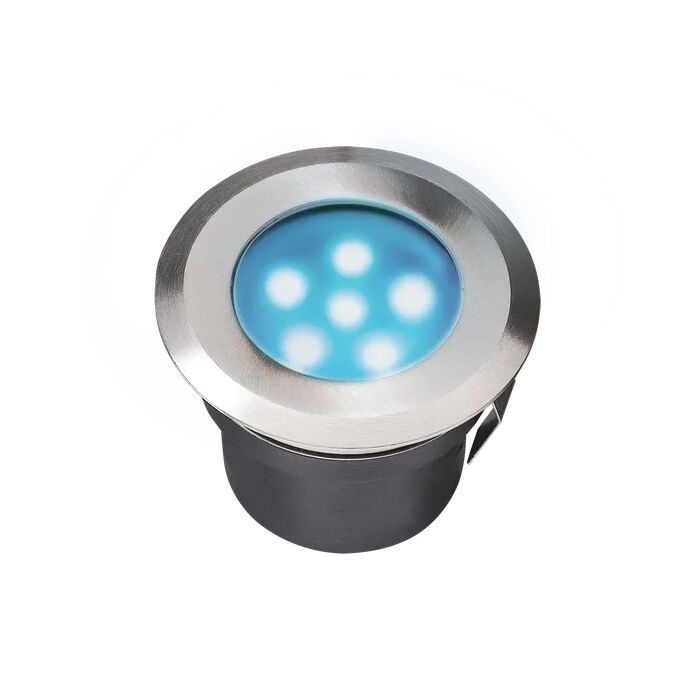 Garden Lights Sirius süllyesztett lámpa, rozsdamentes, LED 1W kék