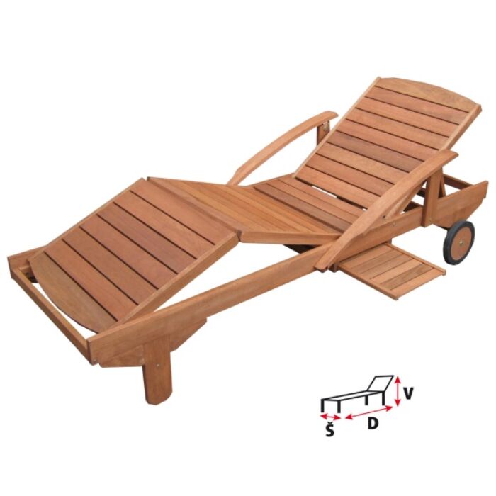 Hecht ERA fa kerti napozóágy