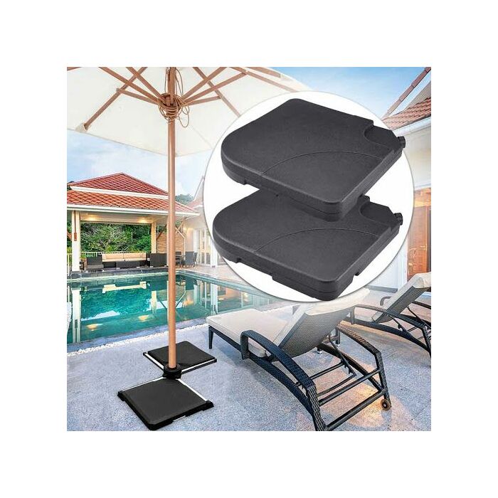 2 db tölthető napernyőtalp súly
