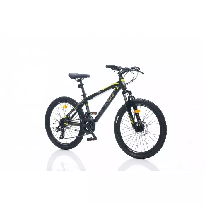 Corelli Felix 2.2 24 MTB gyerek könnyűvázas kerékpár Fekete-Sárga