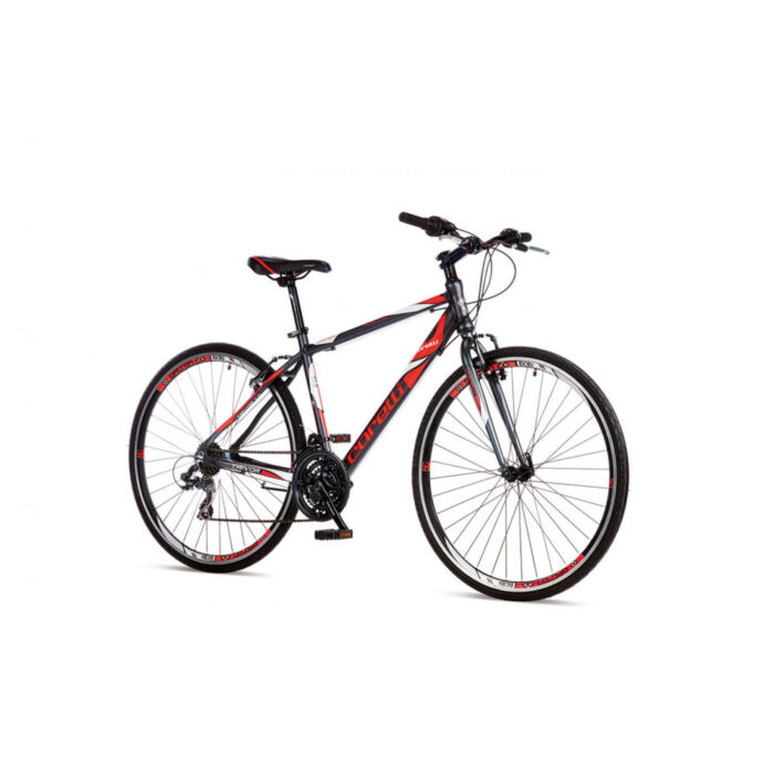 Corelli Trivor 1 könnyűvázas férfi crosstrekking kerékpár 18" Fekete-Piros