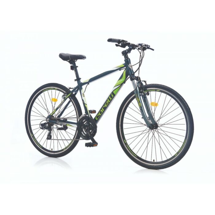 Corelli Trivor 5.1 könnyűvázas férfi crosstrekking kerékpár 20" Grafit-Zöld